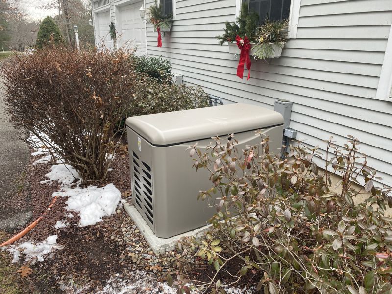 Generator Powering a Home During a Storm
