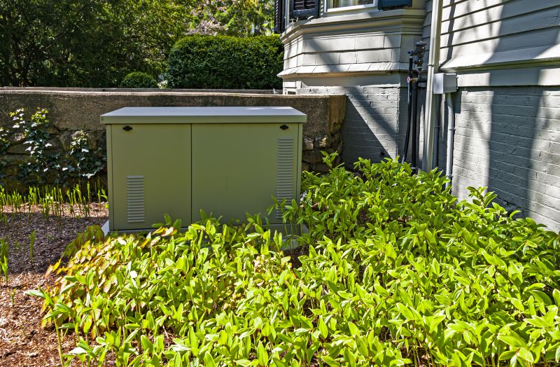 Generator in a Residential Utility Area